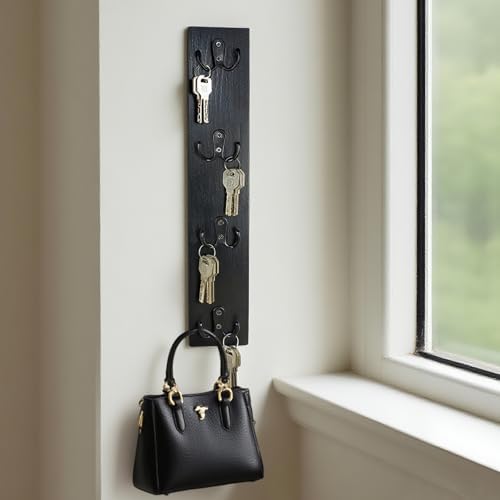 Yohsnor Vertical Key Holder for Wall,Space-Saving Hook Rack for Key,Wallet - Image 3