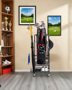 FHXZH Golf Bag Storage Garage Organizer - Golf Bag Stand with Wheels - Image 6
