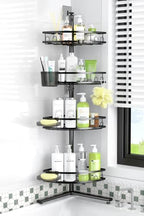 Standing Corner Shower Caddy - Rustproof Bathroom Shower Stand Shelf by Aitatty
