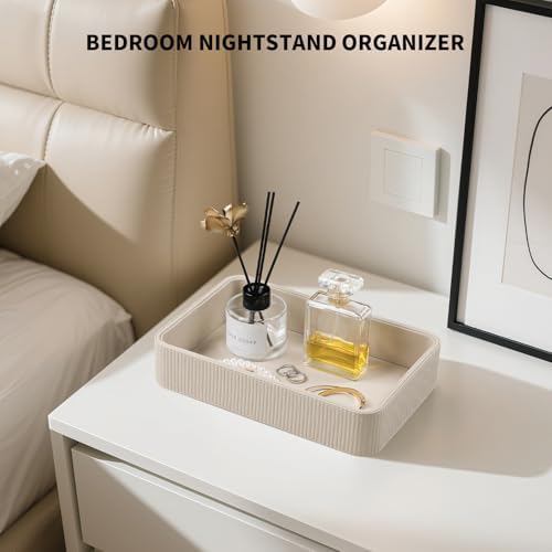 Valet Tray Organizer Bedside Nightstand Organizer Desk CatchallTray - Image 2
