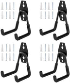 4 Pack Garage Hooks Heavy Duty, Garage Tool Organizer Wall Mount by KAROSOM