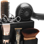 Clipper Holders Barbers Organizer, 13" x 12" x 3" Wall-Mounted Multi-Functional Hair Styling Tool Storage Stand for Clipper, Scissors, Comb, Curling Irons - for Salon, Home Bathrooms, with Screws Kit - Image 4