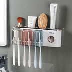 iHave Toothbrush Holders for Bathrooms Wall Mounted with Dispenser & 3 Cups by ihave