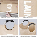 Large Laundry Basket, Laundry Hamper Bag with Handles, 115L Brown - Image 3