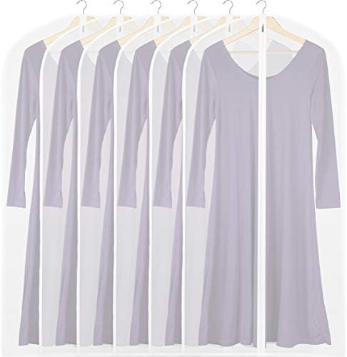Simple Houseware 50-Inch Clear Garment Bags with Zipper, 6 Pack by SimpleHouseware