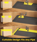 Under Sink Mats for Kitchen Waterproof 34"x22",Grey - Image 4
