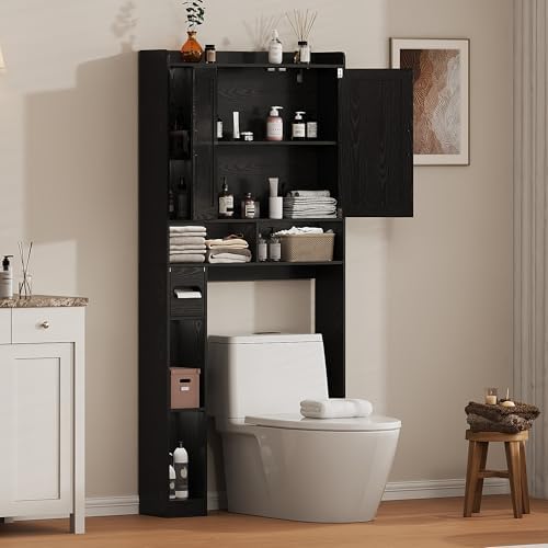 Over the Toilet Storage Cabinet, 31”W Bathroom Organizer - Image 6