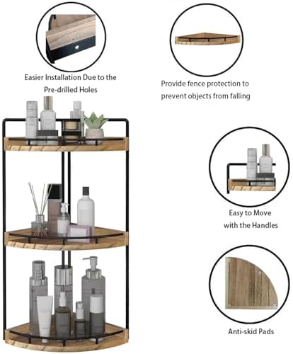 Dorhors Corner Bathroom Organizer Countertop,Vanity Counter Storage Shelf - Image 4