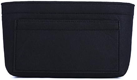 ZTUJO Purse Organizer Insert, Felt Bag Organizer For Handbag Purse Organizer,13 Colors, 6 Size (Slender Large, Black) - Image 3
