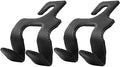 Car Headrest Hooks for Purses and Bags, Upgraded 2 in 1 Cars Back Seat Head Rest Hanger Vehicle Leather Organizer Storage Holder Hook Matching Cars Interior, 2-Pack, Black by LANVRION
