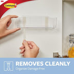 Command Large Caddy, Holds up to 4 lb, 8.6" x 3.1" x 3", 1 Caddy with 4 Strips, Damage-Free Organization Wall Mount to Cabinet, Kitchen, Pantry, Closet, or Under Sink - Image 5