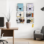 6 Pack Wall File Organizer, Wall File Pocket Mail Organizer for Office/Home - Image 4
