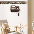 Key Holder for Wall, Mail Organizer with Storage Compartment - Image 3