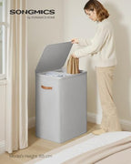SONGMICS Laundry Basket, 170L Laundry Hamper with Lid, 2 Removable Bags - Image 2