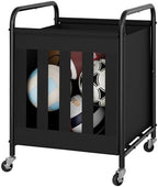 StorageWorks Sports Ball Storage Cart with Wheels, Garage Ball Storage by StorageWorks