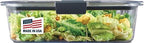 Rubbermaid Brilliance Large Food Storage Container, 9.6 Cup, BPA-Free, Leak-Proof, Clear by Unknown
