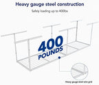 FLEXIMOUNTS 2x8 Overhead Garage Ceiling Storage Rack Organization, White - Image 3