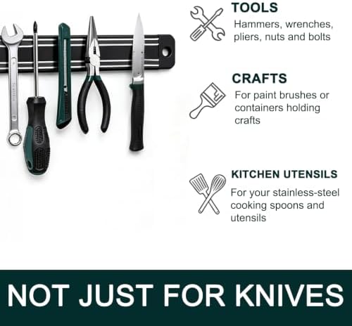 19.7in Magnetic Knife Strips,Magnetic Knife Holder for Wall/Refrigerator - Image 5