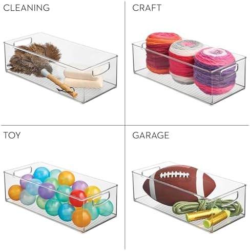 iDesign Stackable Storage Bin, Set of 4, Clear - Image 7