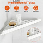 Fikoksol Shower Caddy Storage, Triangle Corner Shelf with Adhesive Glue - Image 5