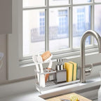 Toothbrush Holders Toothpaste Organizer Bathroom Accessories, Silver - Image 7