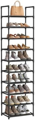 SONGMICS Shoe Rack, 10-Tier Shoe Shelf, Shoe Storage Organizer by Unknown