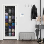 Baseball Hat Rack, 27 Pocket Over-The-Door Hat Organizer with Clear Deep Pockets to Display Baseball Caps Collection, Complete with 3 Over Door Hooks (Black, 27 Pockets) - Image 7