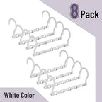 Mr. Pen- Space Saving Hangers, 8 pcs, 360° Rotating Hooks | Magic Cascading Hanger Organizer with 5 Enclosed Slots, Closet Organizers and Storage for Clothes - Image 2