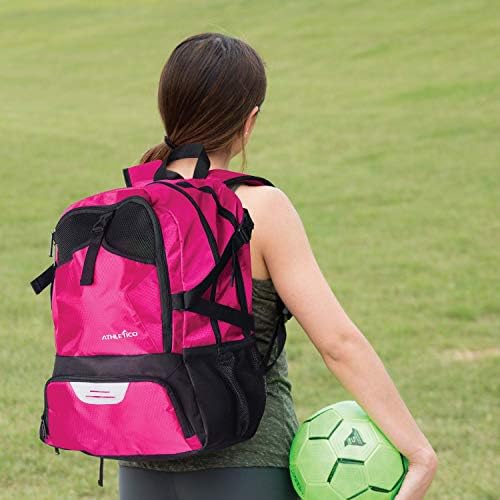 Athletico National Soccer Bag - Backpack for Soccer, Basketball & Football Includes Separate Cleat and Ball Holder - Image 2