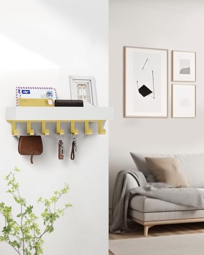 Key Holder Wall Mount Magnetic Adhesive - Key Hooks Rack with shelf - Image 5