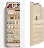 1 Pack Over The Door Shoe Organizer, 8 Shelves Hanging Shoe Organizers, by Fentec