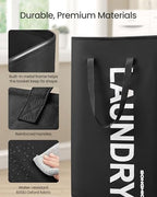 SONGMICS Laundry Hamper, 80 L Foldable Laundry Basket with Handle - Image 5