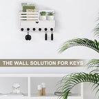 Key Holder Wall Mount, Mail Holder with Storage Drawer - Image 6