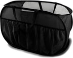 Collapsible Laundry Baskets, Upgrade Pop Up Laundry Hamper with Convenient Bags, Foldable Laundry Basket Mesh Light Weight, Easy to Carry Clothes Hampers for Laundry, Dorm, Toys, Travel Black by BATTOO