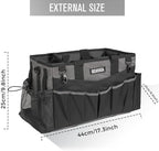 SCAVATA Wearable Cleaning Caddy Bag, Cleaning Caddy Supplies Organizer with Handle & Shoulder Straps for Housekeepers, Under Sink & Car Cleaning Tool Organizers with 4 Foldable Divider (DarkGrey) - Image 5