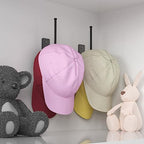 Durmmur Stainless Steel Hat Organizer, Hat Rack for Wall,Each Holds 15 Hats - Image 2