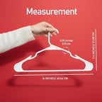 Utopia Home Plastic Hangers 50 Pack – Space Saving Clothes Hanger White | Durable & strong | Closet organizer & storage | Ideal for apartments, dorms & stocking stuffers - Image 2