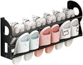 Expandable Wall Mounted Shoe Rack, Hanging Shoe Organizer Shelf With Sticky Mounts, Metal Shoe Storage Organizer Holder Shelf for RV, Mudroom, Entryway (Black) by Haiansan