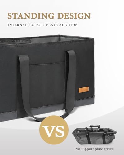 WONDAY X-Large Utility Tote Bag, Standing Reusable Grocery Bag - Image 4