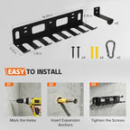 Multi-Purpose Gym Equipment Storage Rack Wall Mount for Home Gym - Image 3