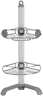 simplehuman Corner Shower Caddy, Stainless Steel and Anodized Aluminum by Unknown