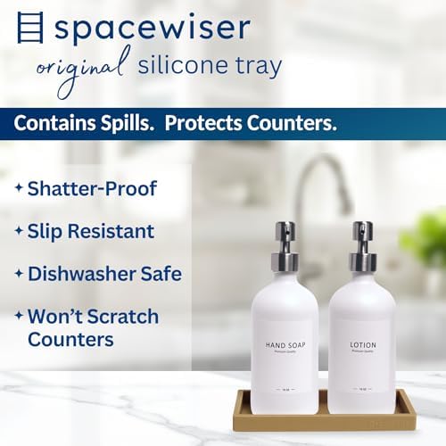 Spacewiser Countertop & Vanity Silicone Tray - Small 7.7" Kitchen Soap Tray - Image 2