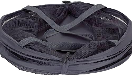 Household Essentials 2027-1 Pop-Up Collapsible Mesh Laundry Hamper | Charcoal - Image 5
