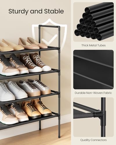 SONGMICS 4-Tier Shoe Rack, Shoe Storage for Hallway Closet - Image 4