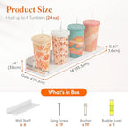 Lifewit Acrylic Floating Shelves for Wall 14" White, 6 Pack - Image 2
