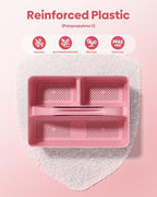 4 Pack Portable Shower Caddy, Integrated Handle, Reinforced Plastic, Organizer Storage Bathroom Supplies and Beauty Products, Cleaning Supplies, Shower Basket for Home, Dorm, Shelf and Cabinet - Image 3