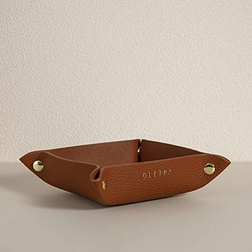 OLETHA Foldable Valet Tray, Travel Essentials for Women, Brown by OLETHAD%C3%A9cor