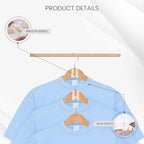 Hanger Hooks Space Saving, 60 PCS Clothes Hanger Connector Hooks | Closet Space Savers for Hanging Clothes, Clear - Image 3