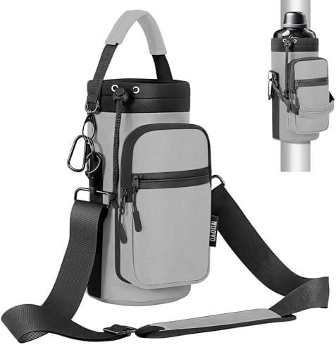 Nuovoware Magnetic Gym Bag, 40oz, Water Bottle Carrier Holder, Gray by NUOVOWARE