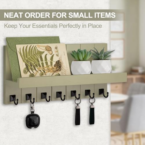 Key Holder for Wall, Decorative Key Holder with Shelf - Image 7